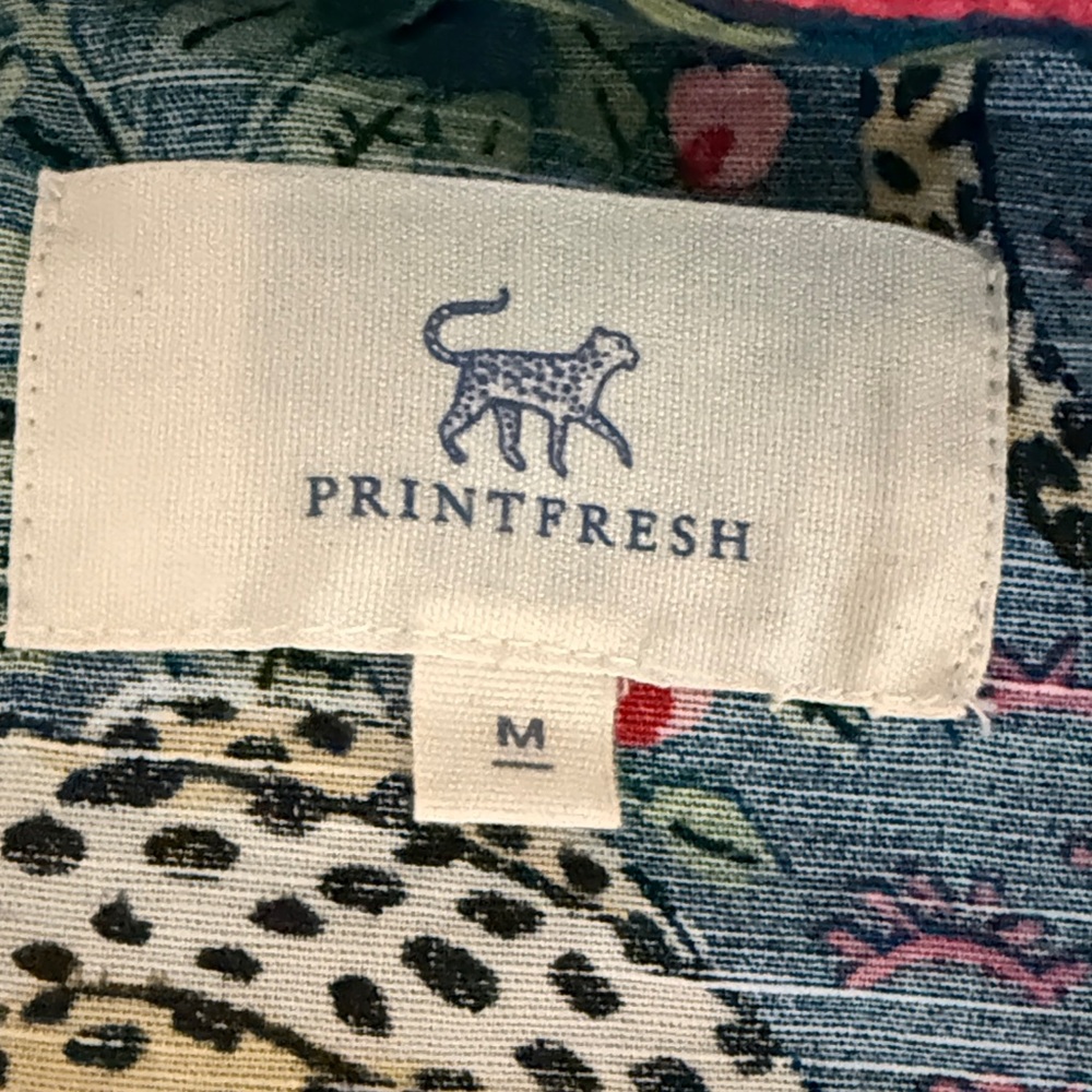 Printfresh Blue Shift Dress With Bagheera / Leopa… - image 5